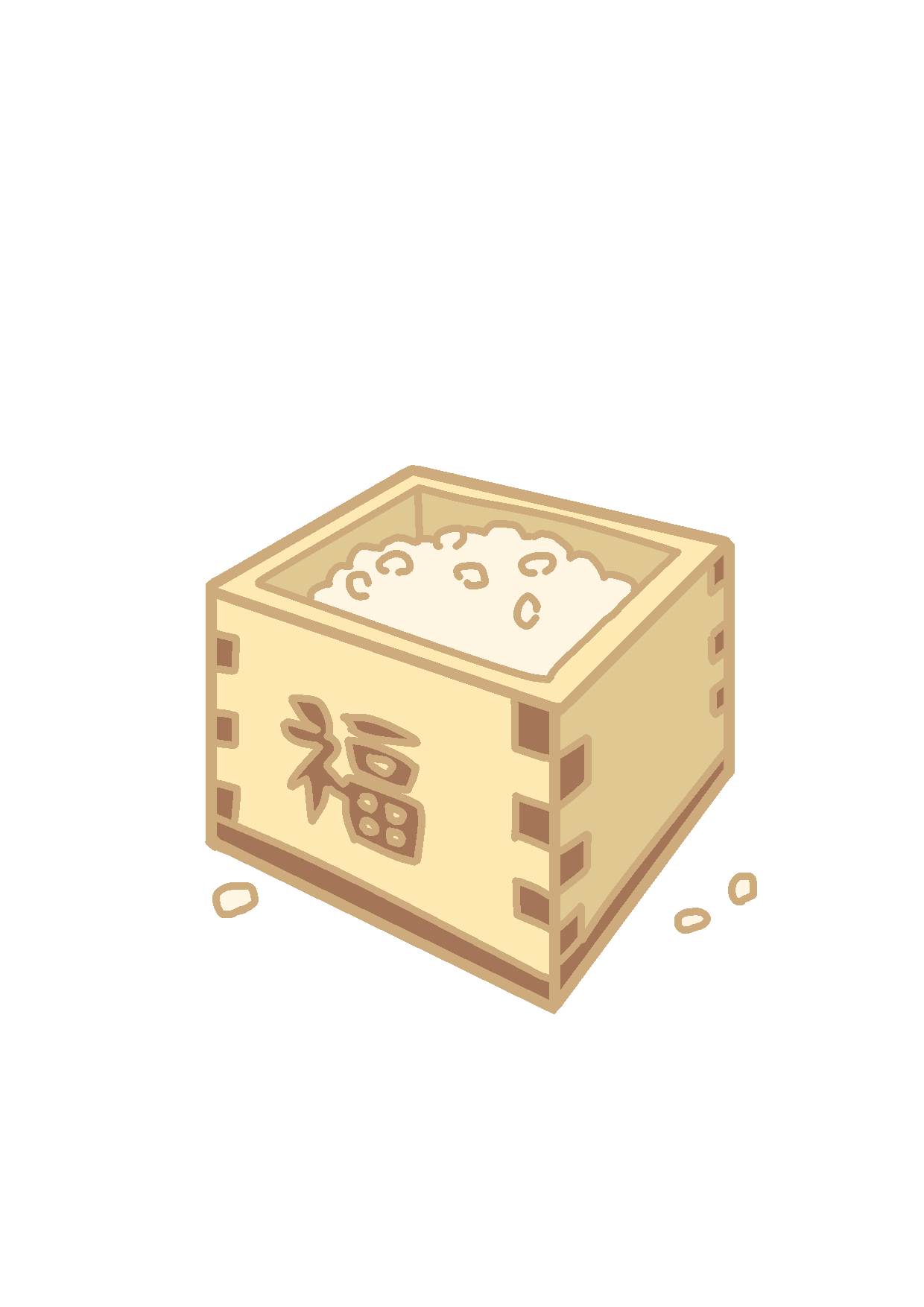 節分の豆のイラスト素材