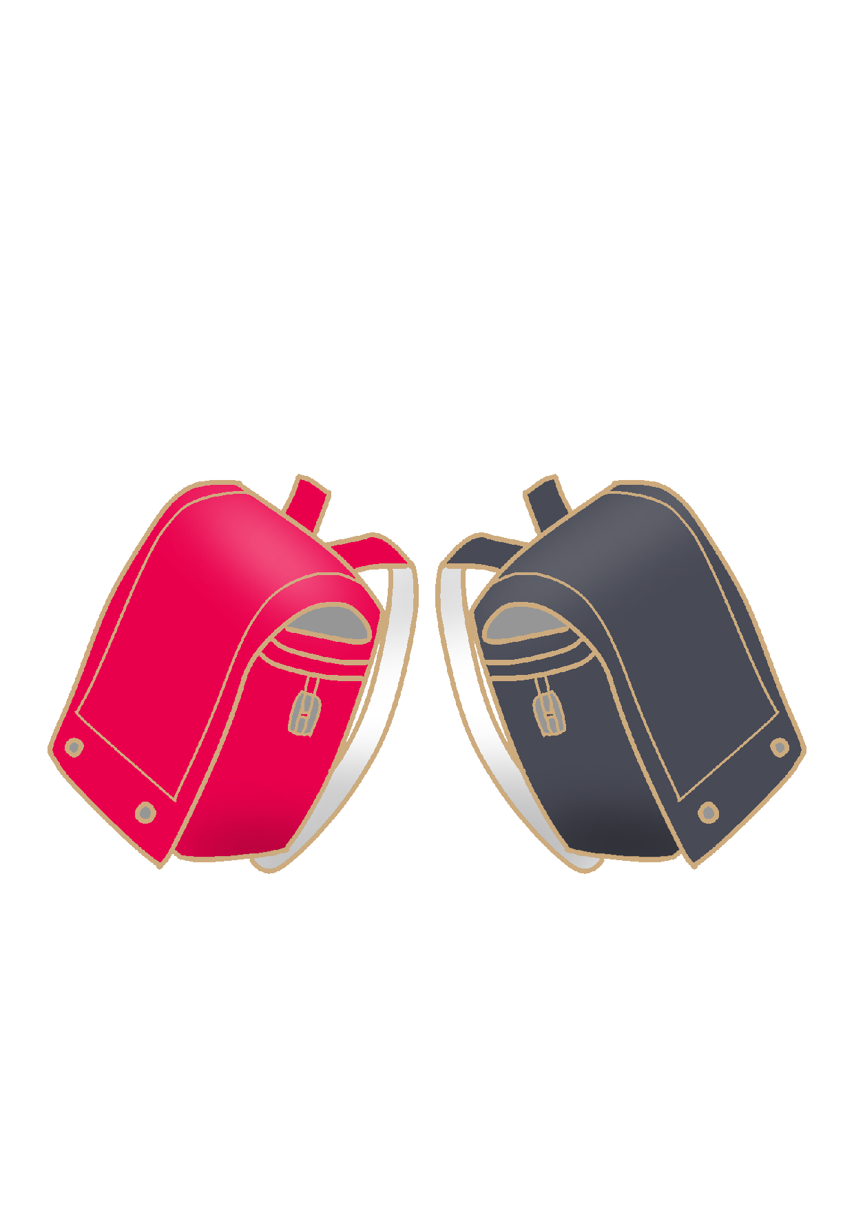イラスト素材ランドセル