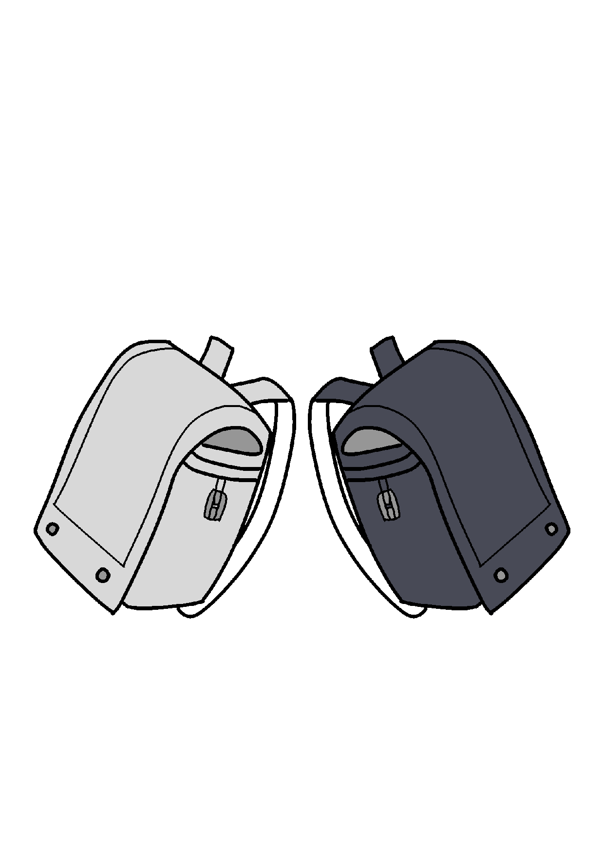 イラスト素材ランドセル