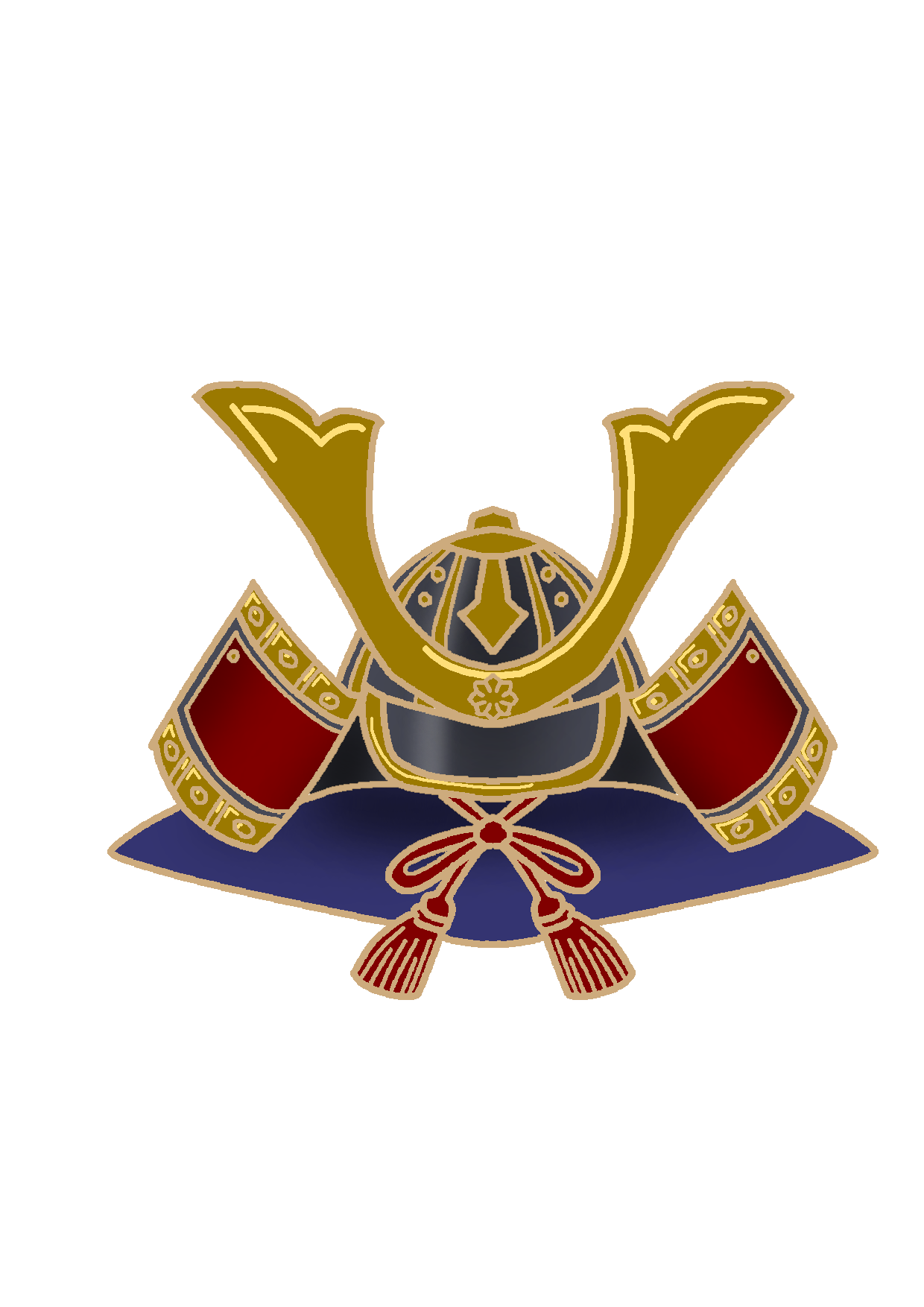 かぶとのイラスト素材